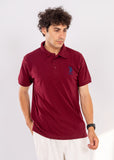 U.S. Polo  Mens Player Red Burgundy Polo Shirt