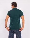 Hugo Boss polo T-shirt in cotton Green with logo details