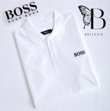 Hugo Boss polo tshirt in cotton White with logo details