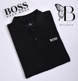 Hugo Boss polo tshirt in cotton Black with logo details